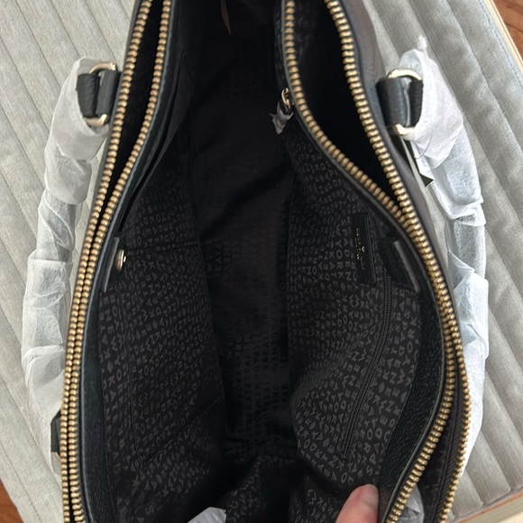 NWT Kate Spade Leighann mulberry street black leather satchel - Picture 6 of 6